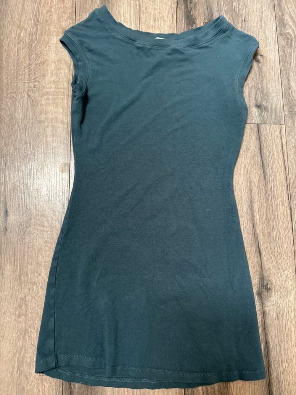 Angelrox Womens Bamboo Blend Sleeveless Dress Size Bird 2/4 Blue Green